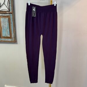 Sofra Deep Purple Leggings NWT Plus size